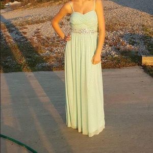 Mint green dress